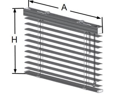 Configurator bambupersienn 50 mm dimensions