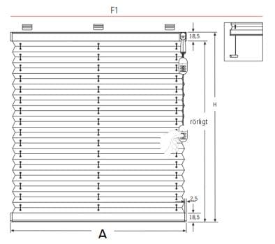 Configurator plissegardin f1 dimensions