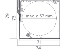 001-kassettrullgardin Absolute CASC kassetttypB dimensions