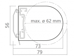 Duorullgardin RBD-RT32D bracket dimensions