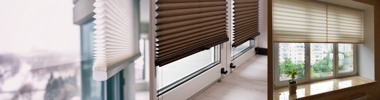 Pleated blind with up and down operation Cosiflor VS2