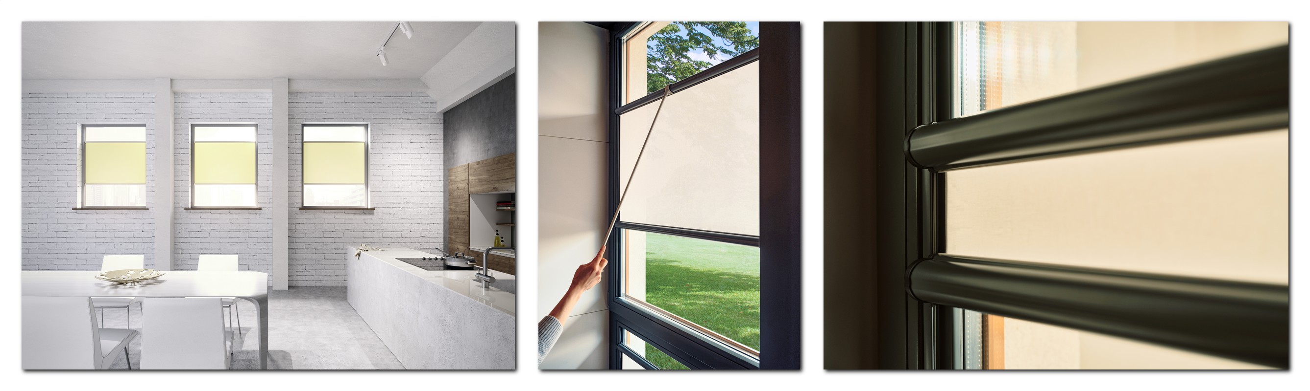 Gemi rullgardin för glasmontering